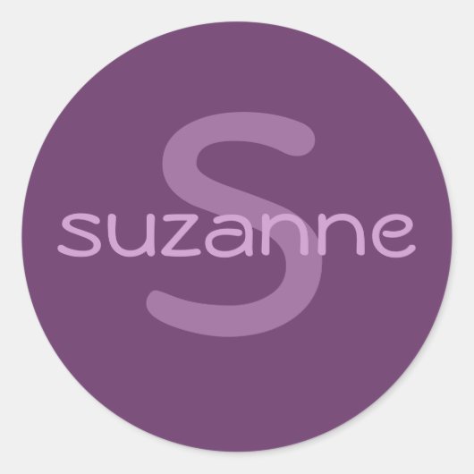 Rond Sticker Monogram & Name (Devant)