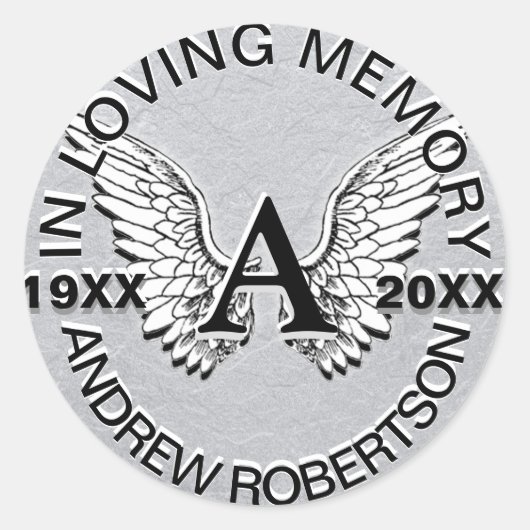 Rond Sticker Monogram Silver (Devant)