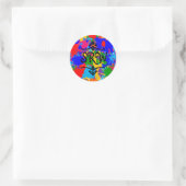 Rond Sticker Monogram Splatter Multicolor (Sac)