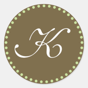Rond Sticker Monogramme