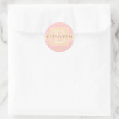 Rond Sticker Monogramme pour fille Stardust (Sac)