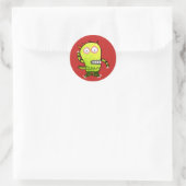 Rond Sticker MONSTER PERSONNALISABLE (Sac)