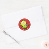 Rond Sticker MONSTER PERSONNALISABLE (Enveloppe)