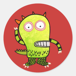 Rond Sticker MONSTER PERSONNALISABLE