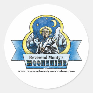 Rond Sticker Monty Reverend