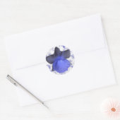 Rond Sticker Moody Blue Driding Daffodil (Enveloppe)