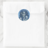 Rond Sticker moon d'hiver (Sac)