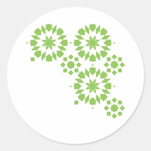 Rond Sticker Moroccan Zelij* Ceramic (Devant)