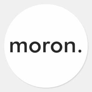 Rond Sticker Moron