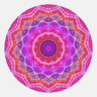 Rond Sticker Mosaic Kaleidoscope