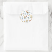 Rond Sticker Motif Astronaut Capybara (Sac)