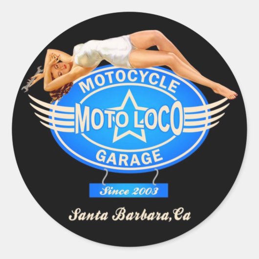 Rond Sticker Moto Loco (Devant)