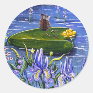 Rond Sticker Mouse' Lilypad"