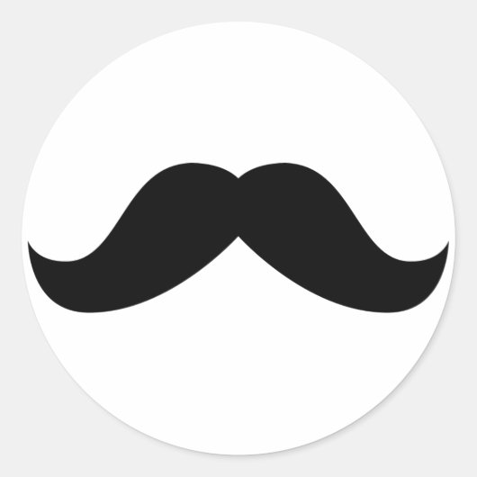 Rond Sticker Moustache (Devant)