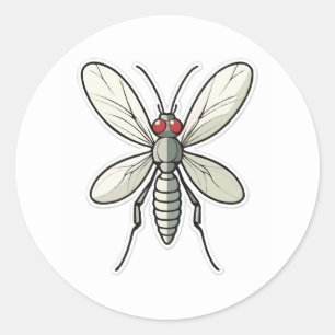 Rond Sticker Moustique en effervescence - Un Petit Ami 