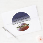 Rond sticker "My DB is not small" (Enveloppe)