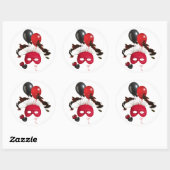 Rond Sticker Mystere (Feuille)