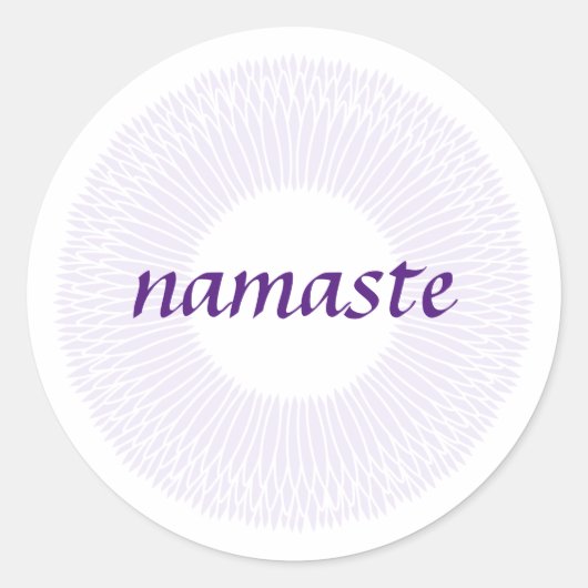 Rond Sticker Namaste Small Round (Devant)