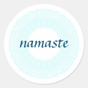 Rond Sticker Namaste Small Round