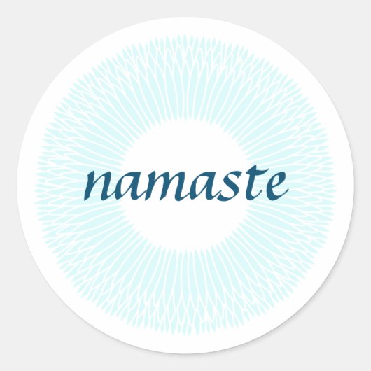 Rond Sticker Namaste Small Round (Devant)
