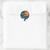 Rond Sticker Nature Fox (Sac)