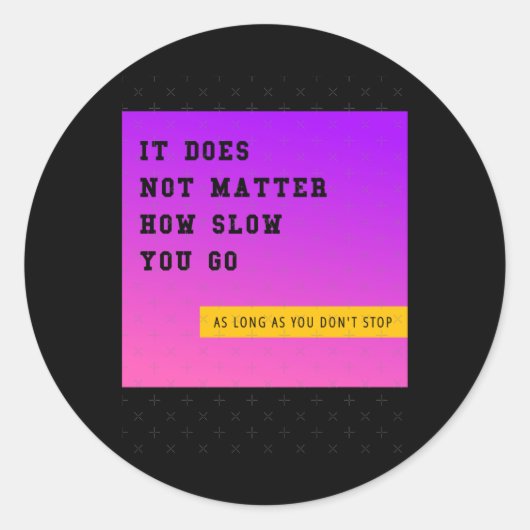 Rond Sticker ne vous ralentit pas (Devant)