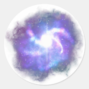 Rond Sticker Nebula/Space