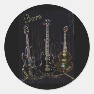 Rond Sticker Neon Bass