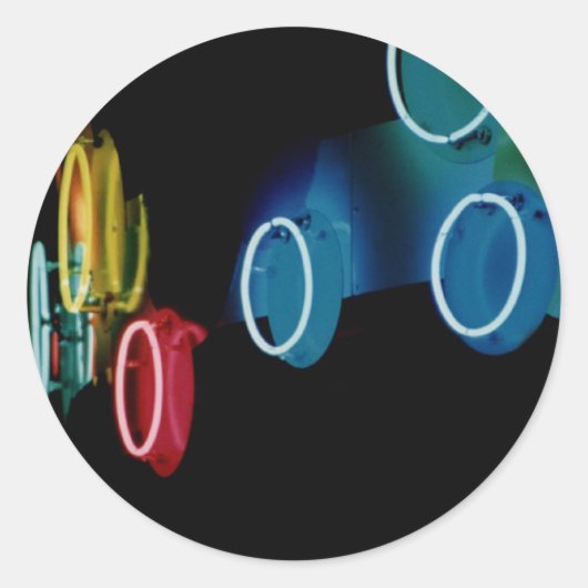 Rond Sticker Neon Circles (Devant)