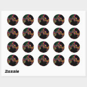 Rond Sticker Neon Dance II (Feuille)
