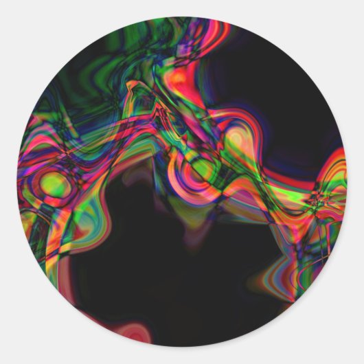 Rond Sticker Neon Dance II (Devant)
