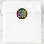Rond Sticker NEON Las Vegas Strip (Sac)