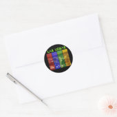 Rond Sticker NEON Las Vegas Strip (Enveloppe)