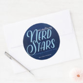 Rond Sticker nerd Stars (Enveloppe)