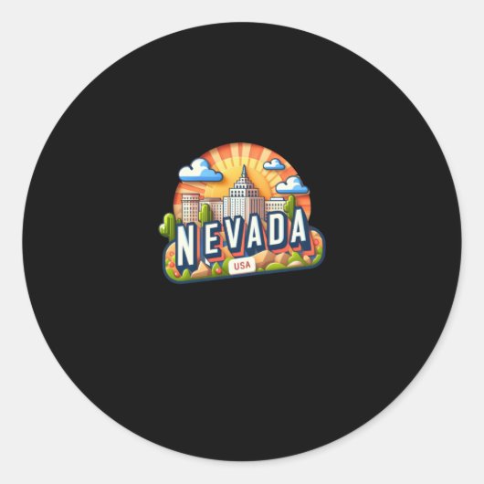 Rond Sticker Nevada (Devant)