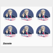 Rond Sticker Newt Gingrich 2012 (Feuille)