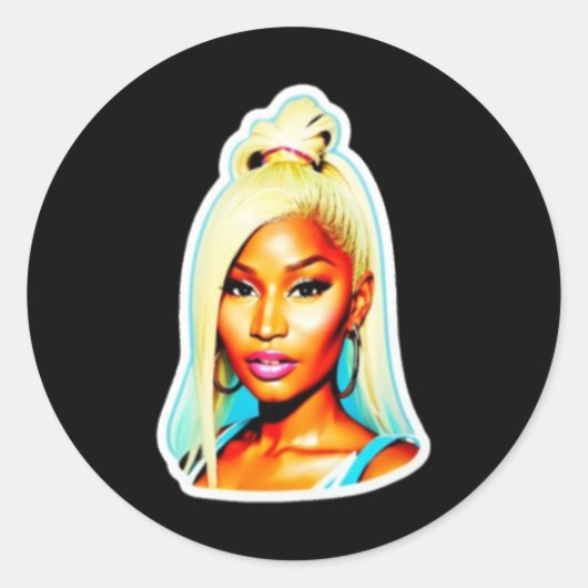 Rond Sticker Nicki Minaj (Devant)