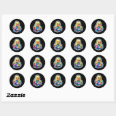 Rond Sticker Nicki Minaj Superhero (Feuille)