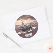 Rond Sticker Nimitz du porte-avions (Enveloppe)