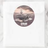 Rond Sticker Nimitz du porte-avions (Sac)