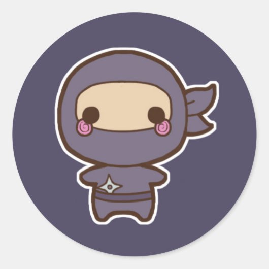 Rond Sticker Ninja (Devant)