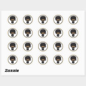 Rond Sticker Ninja (Feuille)