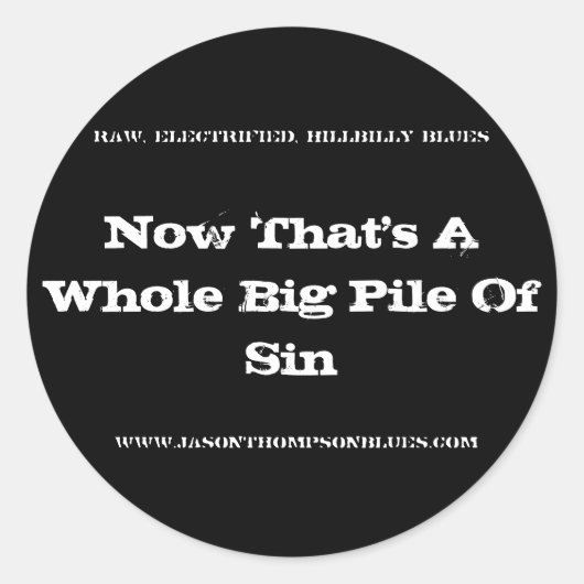 Rond Sticker noir (Devant)