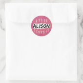 Rond Sticker noir Orphan - Alison (Sac)