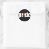 Rond Sticker noir Pride (Sac)