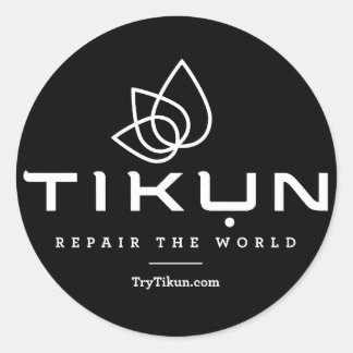 Rond Sticker noir Tikun