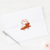 Rond Sticker - Nous allons manquer Space Shuttle 4 (Enveloppe)