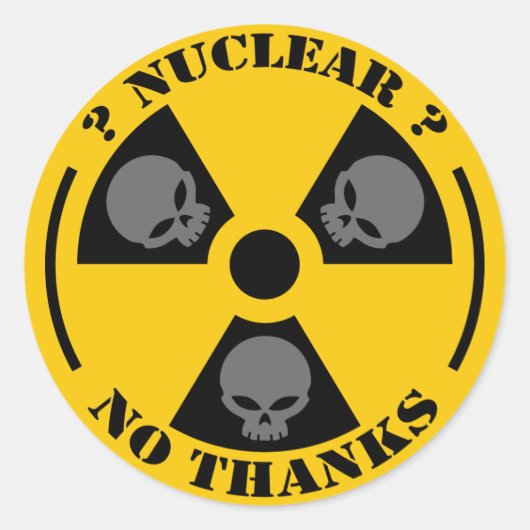 Rond Sticker nucléaire (Devant)