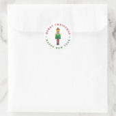 Rond Sticker Nutcracker Joyeux Noël (Sac)
