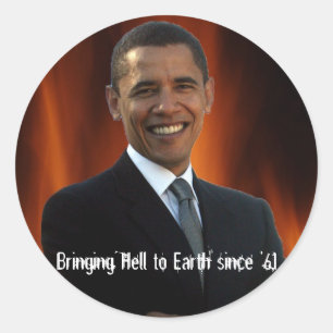 Rond Sticker Obama